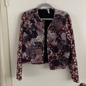 Xhilaration Floral Geometric Blazer XL